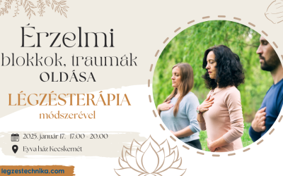 Érzelmi blokkok oldása légzésterápiával Kecskemét – 2025.01.17.