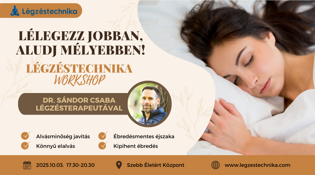 Alvásjavító légzéstechnikák Budapest – 2025.10.03.